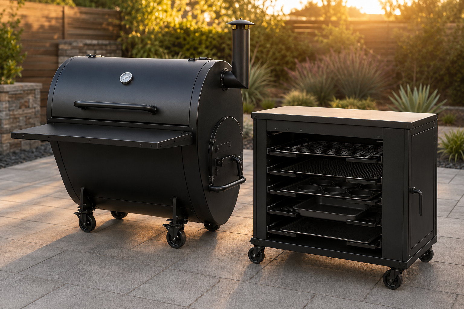 The DrumFire drum grill and prep-and-store station